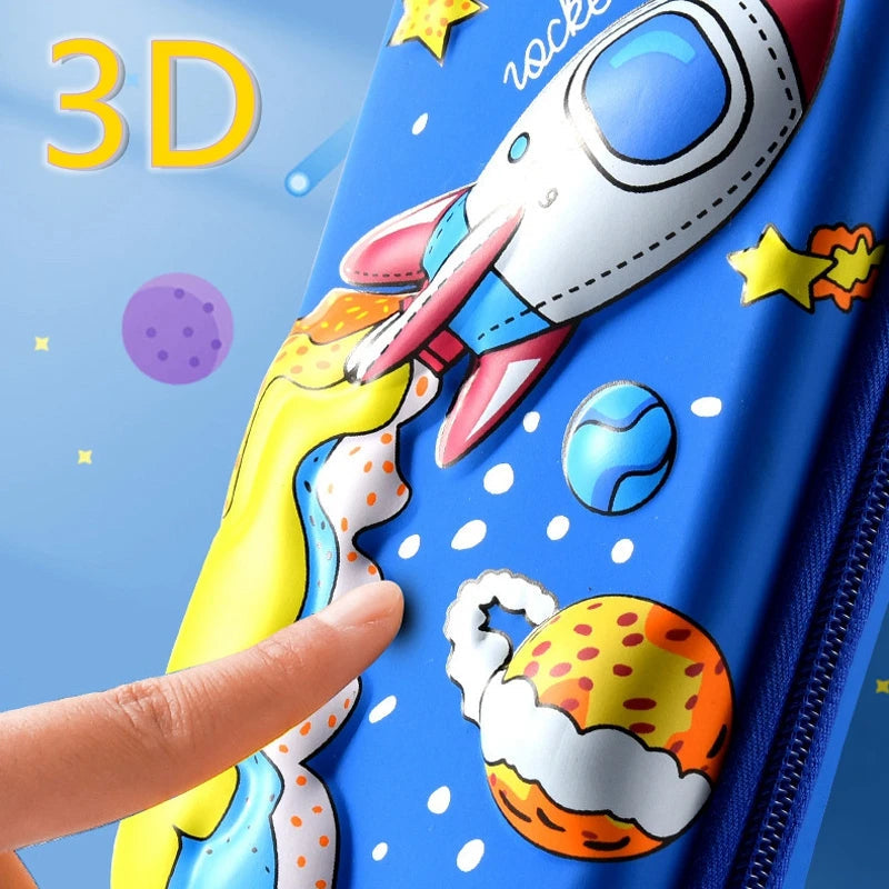 3D EVA Large Capacity Pencil Case Pen Holder Cute Cartoon Pencil Bag For Girls Boy Kids School Stationery Pencil Box Pencilcase Importe Go 