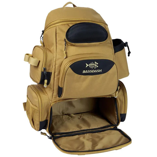 Bassdash Saco De Pesca Combater Mochila Leve Tático Combater Caixa Multifuncional Importe Go Khaki 