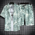 Beach Clothes For Men 2 Piece Set Quick Dry Hawaiian Shirt and Shorts Set Men Fashion Clothing Printing Casual Outfits Summer Importe Go 