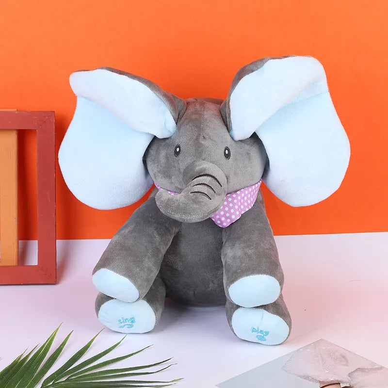 Bimboo Elefante de Pelúcia que Canta e Interage Bimboo Elefante de Pelúcia que Canta e Interage - Coleção bebê Importe Go 