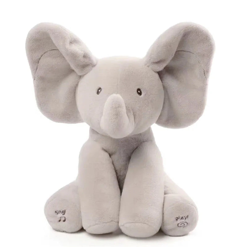 Bimboo Elefante de Pelúcia que Canta e Interage Bimboo Elefante de Pelúcia que Canta e Interage - Coleção bebê Importe Go Cinza 