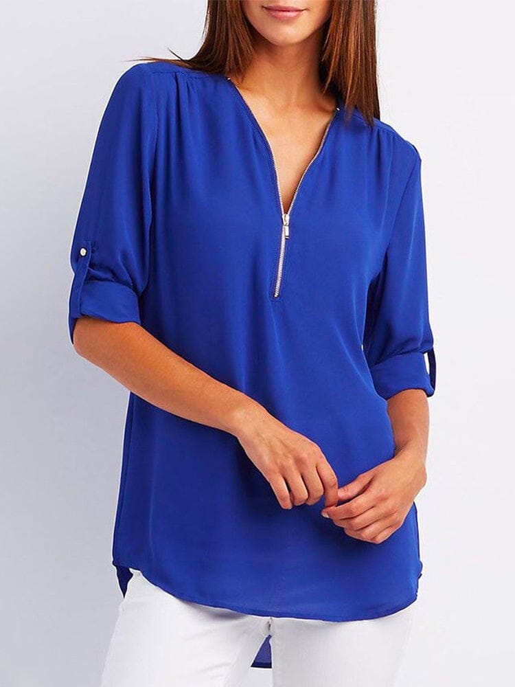 Blusa Chloe - Charme® Importe Go Azul Royal P 