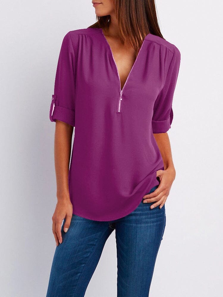 Blusa Chloe - Charme® Importe Go Roxa P 