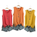 Blusa Regata Alana [PAGUE 2 LEVE 3] Roupas (Regata Feminina 2) Importe Go Melancia/Mostarda/Laranja P 