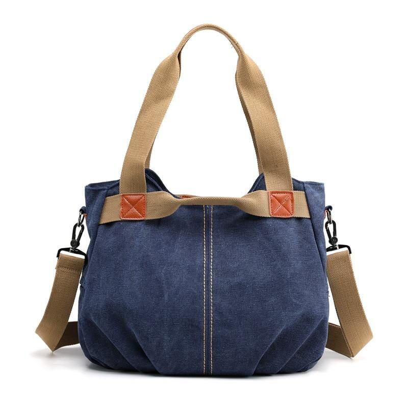 Bolsa Bella Lona Resistente à Água - Durabilidade e Estilo Elegante Bolsa resistente à água Importe Go Azul Marinho 