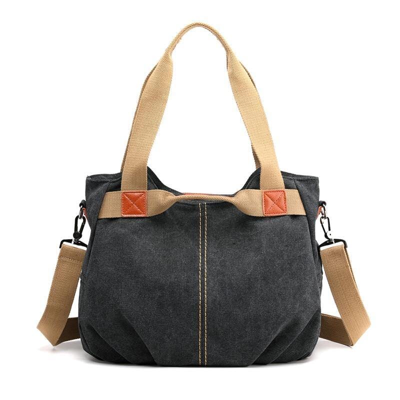 Bolsa Bella Lona Resistente à Água - Durabilidade e Estilo Elegante Bolsa resistente à água Importe Go Preta 