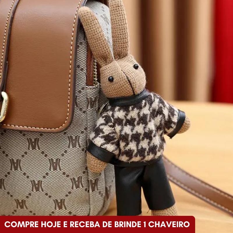 Bolsa de Couro Legítimo Luivi + Brinde Exclusivo Importe Go 