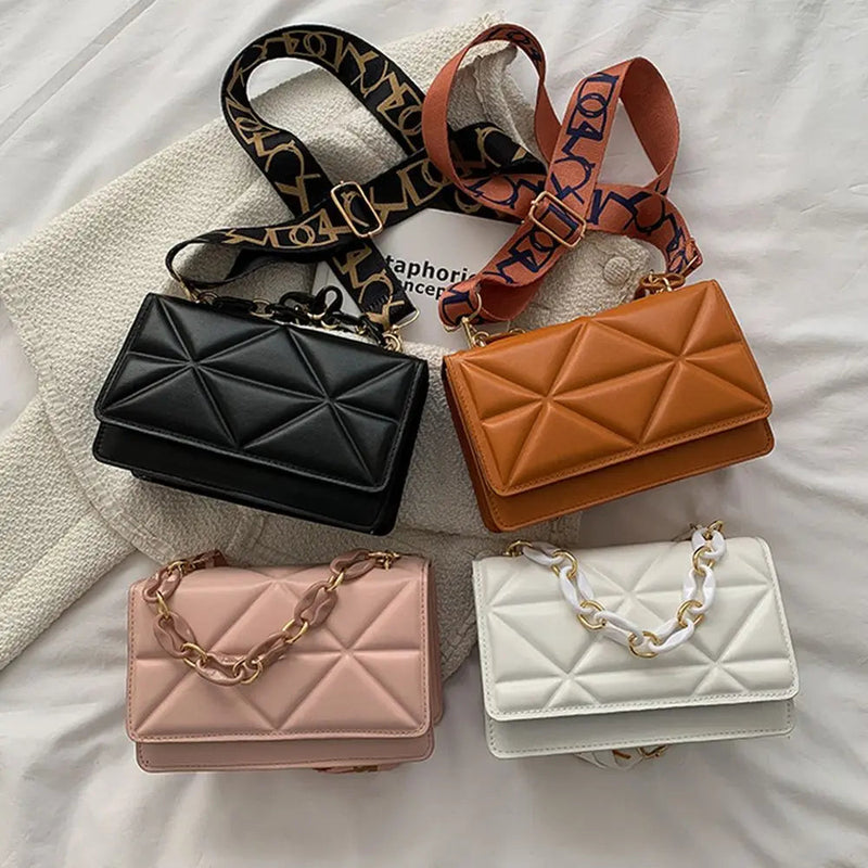 Bolso de hombro grande con patrón de piedra para mujer, bolsos cruzados de cuero PU, bolsos de mano rosas de marca, bolso de mano con cadenas, bolso de compras, Purs, Invierno Importe Go 