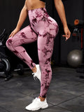 Calças de Yoga Push Up sem costura para mulheres, Tie Dye, Leggings esportivos, calças justas de fitness, leggings de treino, roupas de ginástica, 2023 Importe Go 