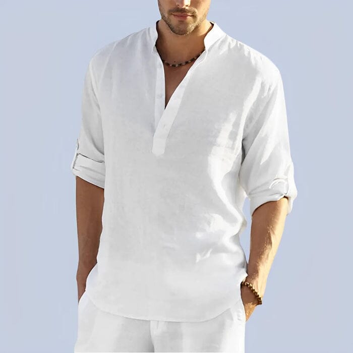 Camisa Masculina Bata Panamá MASCULINO - ROUPAS - CAMISA BATA Importe Go P Branco 