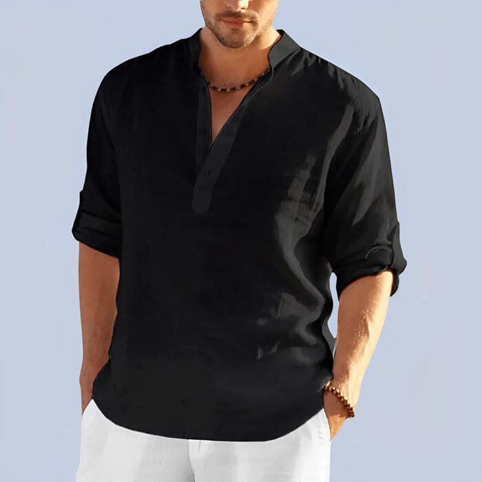 Camisa Masculina Bata Panamá MASCULINO - ROUPAS - CAMISA BATA Importe Go P Preto 