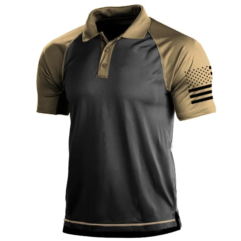 Camisa Polo Masculina Tática Militar Camisa Polo Masculina Importe Go Caqui P 