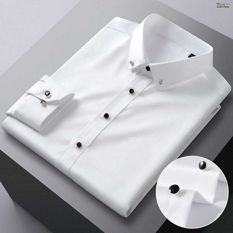 Camisa Social Masculina em Seda Gelo Camisa Social Masculina em Seda Gelo Importe Go 