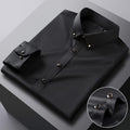 Camisa Social Masculina em Seda Gelo Camisa Social Masculina em Seda Gelo Importe Go Preto P 