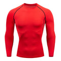 Camiseta de entrenamiento de manga larga para hombre, ropa deportiva para gimnasio, correr, al aire libre, primavera y otoño Importe Go Red S 