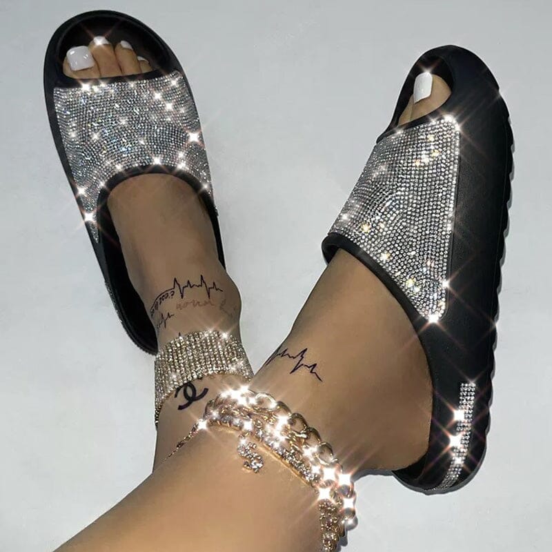 Chinelo Feminino Strass Chinelo Feminino Strass Importe Go Preto 37 