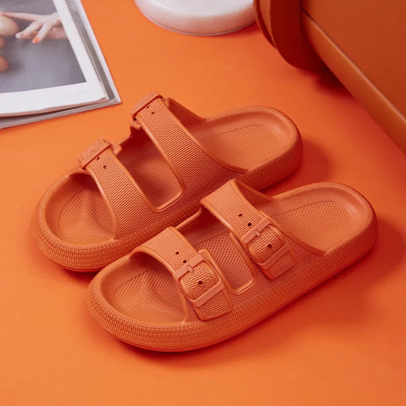 Chinelo Nuvem Com Fivelas - Flávia Chinelo Nuvem Com Fivelas - Flávia Importe Go Laranja 36 