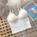 Cropped de Alcinha com Bojo - CropChic Importe Go Branco Único 