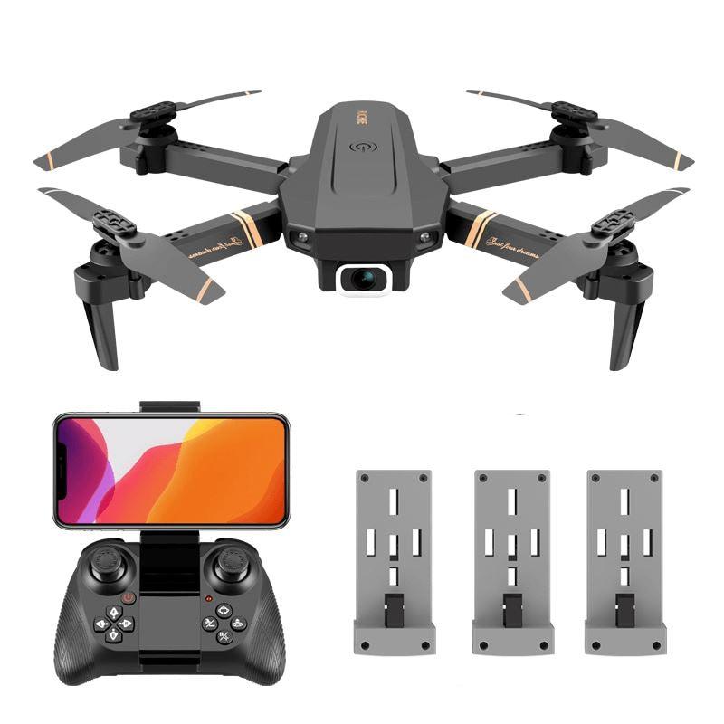 Drone com Câmera 4K Wifi GPs e Desvio de Obstáculo - Astron Importe Go 3 Baterias 