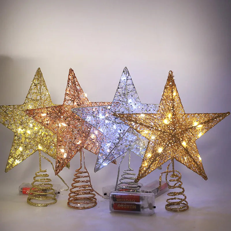 Estrela de Natal para Topo de Árvore com Luzes LED Importe Go 