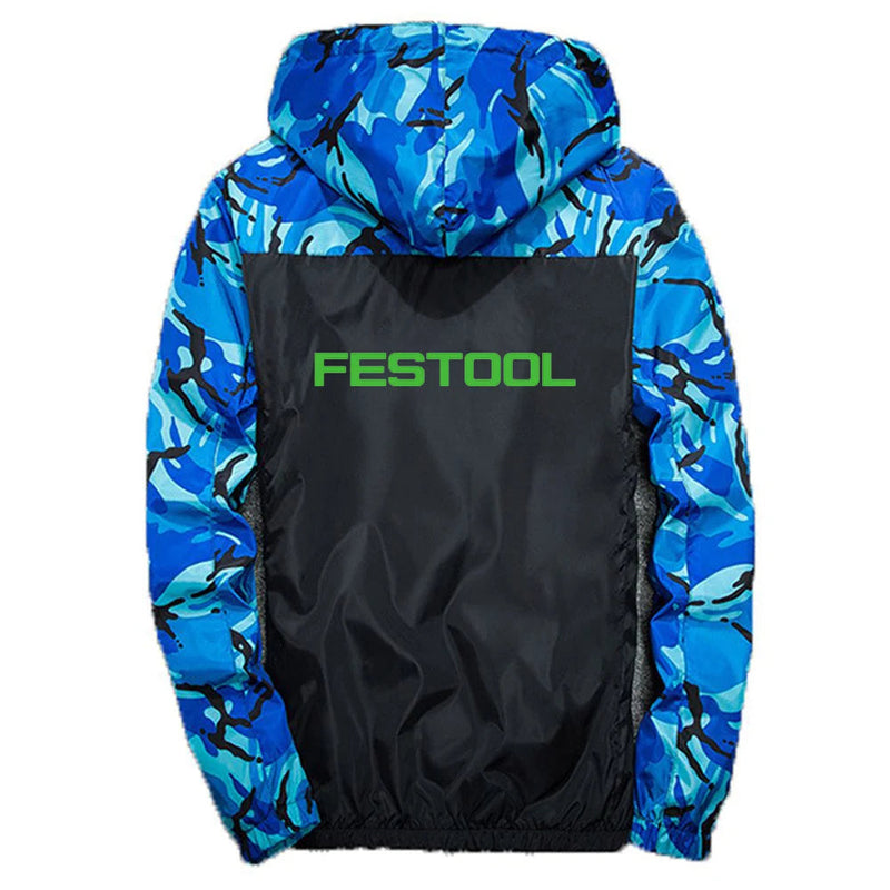 Festool Tools-cortavientos militar para hombre, abrigos de Patchwork de camuflaje, ropa de calle de moda, chaqueta de camuflaje, ropa de alta calidad Importe Go 