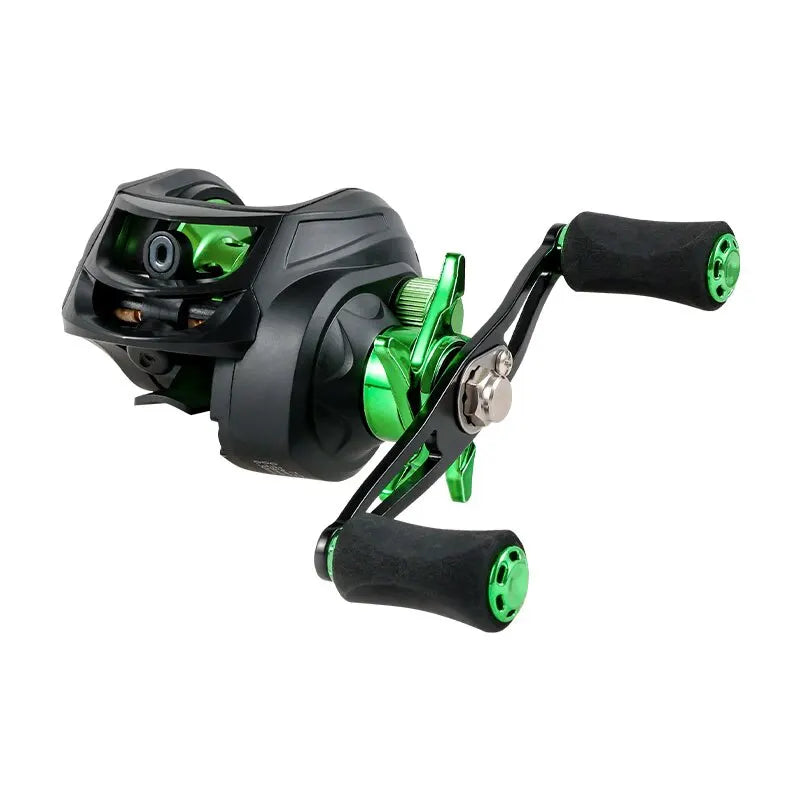 Fishmx Fishing Reel 7.2:1 Gear Ratio Max Arraste 10kg Baitcasting Reel com Carretel de Alumínio para Isca Freshwater Pesca Importe Go 