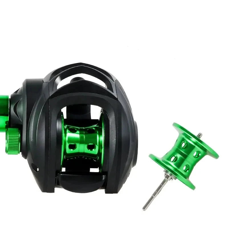 Fishmx Fishing Reel 7.2:1 Gear Ratio Max Arraste 10kg Baitcasting Reel com Carretel de Alumínio para Isca Freshwater Pesca Importe Go 