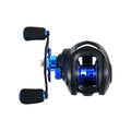 Fishmx Fishing Reel 7.2:1 Gear Ratio Max Arraste 10kg Baitcasting Reel com Carretel de Alumínio para Isca Freshwater Pesca Importe Go Blue 6 axis Série 2000