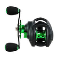 Fishmx Fishing Reel 7.2:1 Gear Ratio Max Arraste 10kg Baitcasting Reel com Carretel de Alumínio para Isca Freshwater Pesca Importe Go Green 6 axis Série 2000