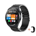 GT3 Pro Smartwatch para homens, tela HD, AMOLED, chamada Bluetooth, freqüência cardíaca, NFC, IP68 à prova d'água, Android, 390x390, 2024 Importe Go Silver black 