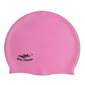 Impermeável Silicone Swim Caps para homens e mulheres, alta elástica, flexível, proteger os ouvidos, chapéu de piscina, adultos, crianças, meninas, meninos Importe Go Pink Tamanho Único 