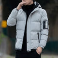 Jaqueta Polar EliteShield - Luxo e Proteção Avançada para o Inverno MASCULINO - JAQUETA - POLAR Importe Go Cinza Claro M 