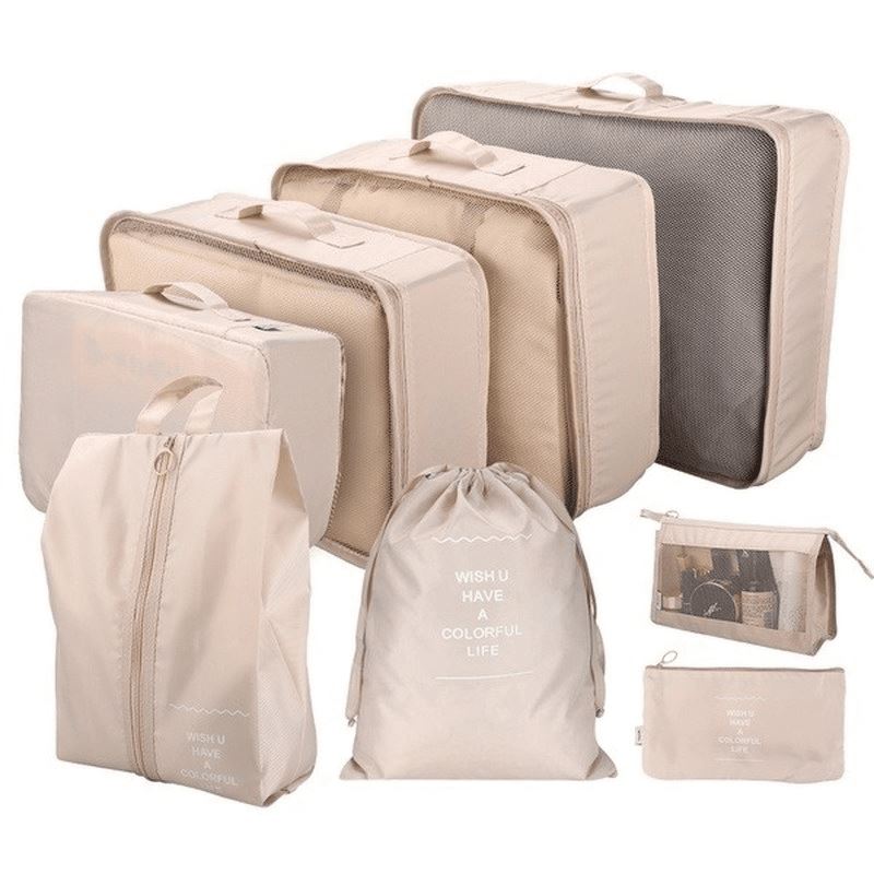 Kit de Bolsa Organizadora de Mala Para Viagem Kit de Bolsa Organizadora de Mala Para Viagem - Coleção Organização Importe Go 