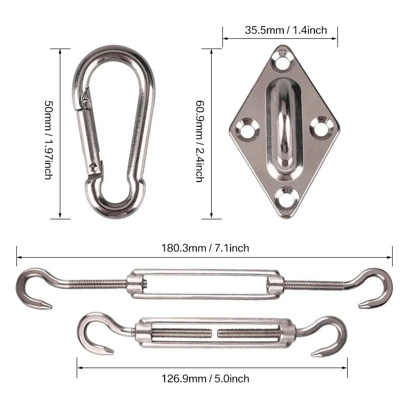 Kit de Instalação - Toldo Portátil Kit de Instalação Toldo Importe Go 