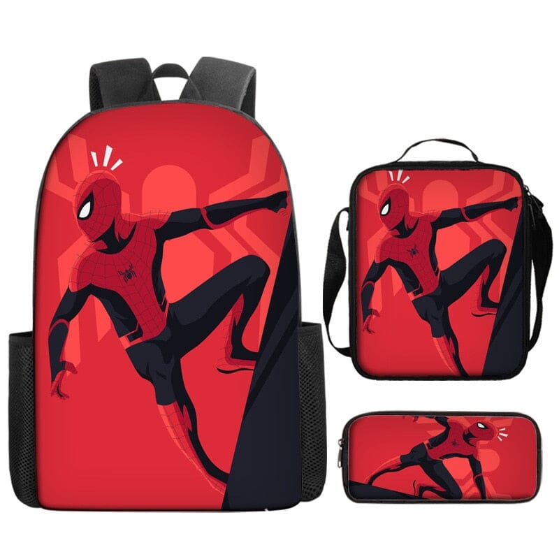 Kit Escolar Infantil Homem Aranha: Mochila, Lancheira e Estojo Kit Escolar Infantil Homem Aranha: Mochila, Lancheira e Estojo Importe Go 13 