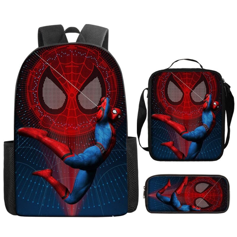 Kit Escolar Infantil Homem Aranha: Mochila, Lancheira e Estojo Kit Escolar Infantil Homem Aranha: Mochila, Lancheira e Estojo Importe Go 15 