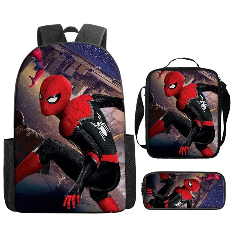 Kit Escolar Infantil Homem Aranha: Mochila, Lancheira e Estojo Kit Escolar Infantil Homem Aranha: Mochila, Lancheira e Estojo Importe Go 7 