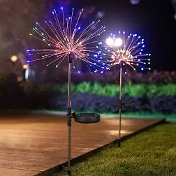 Led Solar Fogos de Artifício - Luzinhas de natal Iluminação Externa Importe Go 