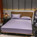 Lençol Algodão Egípcio Conjunto Sleep Confort Lençol 3 Importe Go Roxo Casal 150x200x30cm 