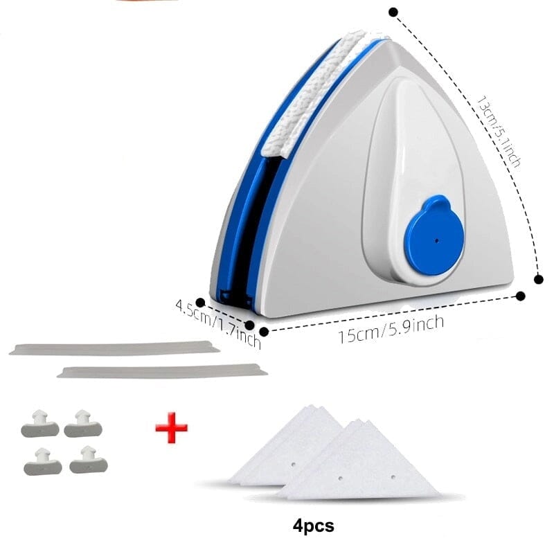 Limpador de Vidros Magnético Dupla Face - Glass Master Limpador de Vidros Magnético Dupla Face - Glass Master Importe Go 