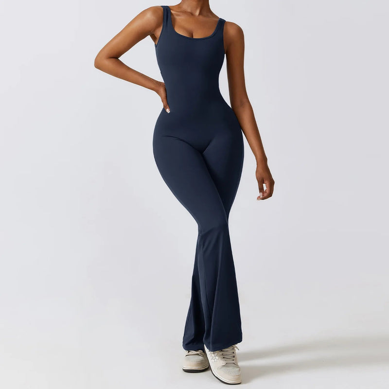 Macacão elástico para mulheres, roupa de ioga, roupas esportivas, macacão fitness, push up, bodysuits de treino, treinamento esportivo, ginásio, novo Importe Go 