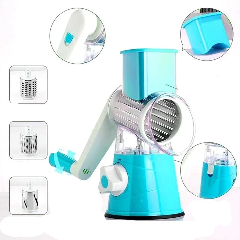 Manual Rotary Cheese Grater for Vegetable Cutter Potato Slicer Mandoline Multifunctional Vegetable Chopper Kitchen Accessories Importe Go 