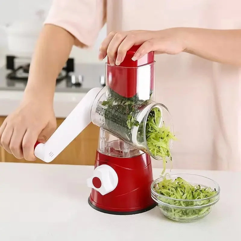 Manual Rotary Cheese Grater for Vegetable Cutter Potato Slicer Mandoline Multifunctional Vegetable Chopper Kitchen Accessories Importe Go 