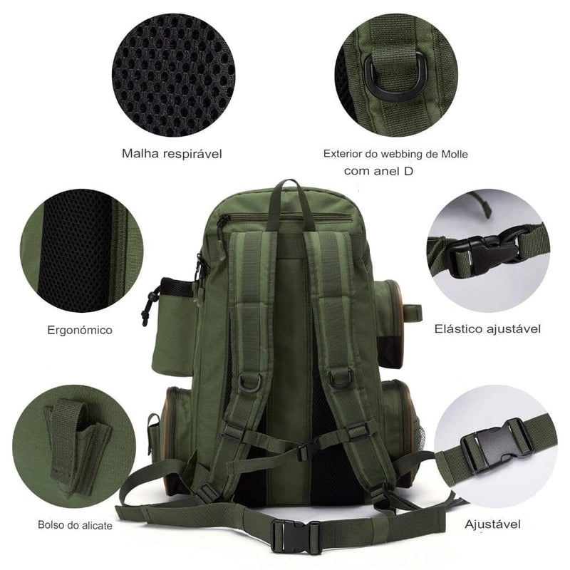 Mochila de Pesca Multifuncional - AnglerPro Mochila de Pesca - AnglerPro Importe Go 