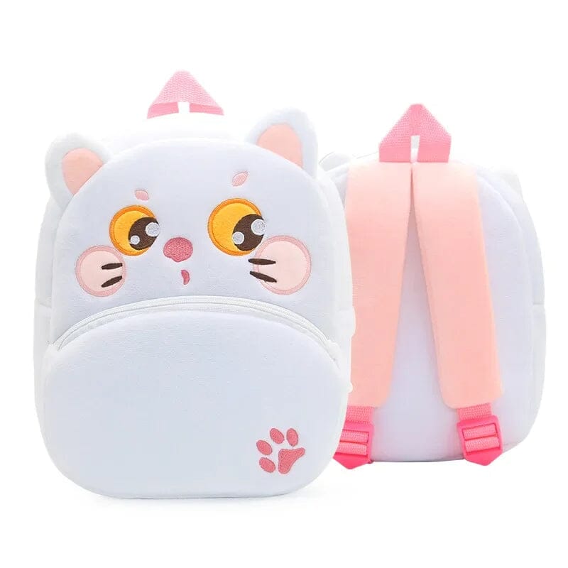 Mochila Infantil Bichinhos Fofos Bolsa Infantil Importe Go Gatinho Branco Kawai 