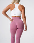 NVGTN Leggings de Spandex sem costura para mulheres, calças justas macias, roupas de fitness, calças de ioga, cintura alta Importe Go Pastel Pink XS 