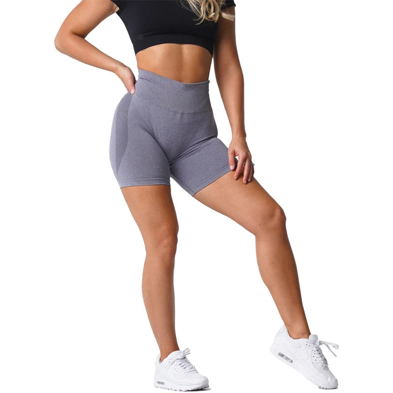 NVGTN-Shorts de treino sem costura para mulheres, shorts push up booty, shorts fitness, roupas de ginástica, ioga Importe Go 