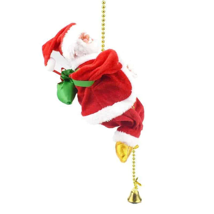 Papai Noel Escalante Musical natal 3 Importe Go Papai Noel Escalador 30cm 