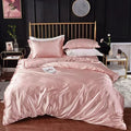 Poliéster Satin Bedding Set, High End, Queen Duvet Cover Set, sedoso macio, acolhedor, king size, suave, único, duplo, luxo Importe Go 3 EU Single size 2 pcs 