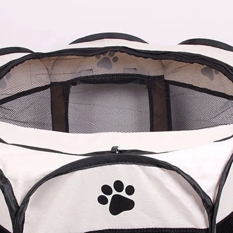 Recinto Plegable para Mascotas,Parque de Juegos Portátil para Mascotas,Adecuado para interiores o viajes, Octogonal Tienda de Campaña de Tela para Cachorros, Gatos Importe Go 